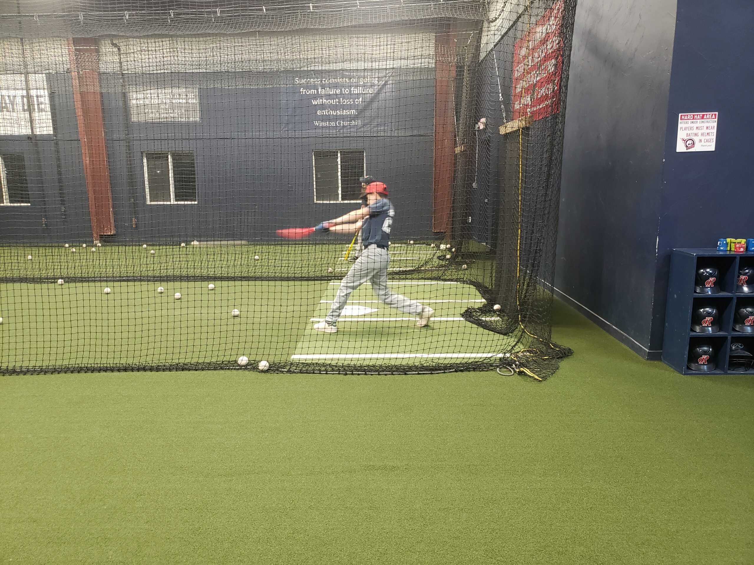 Cape Cod Riptide Baseball Club Team Player in Batting Cage Rental