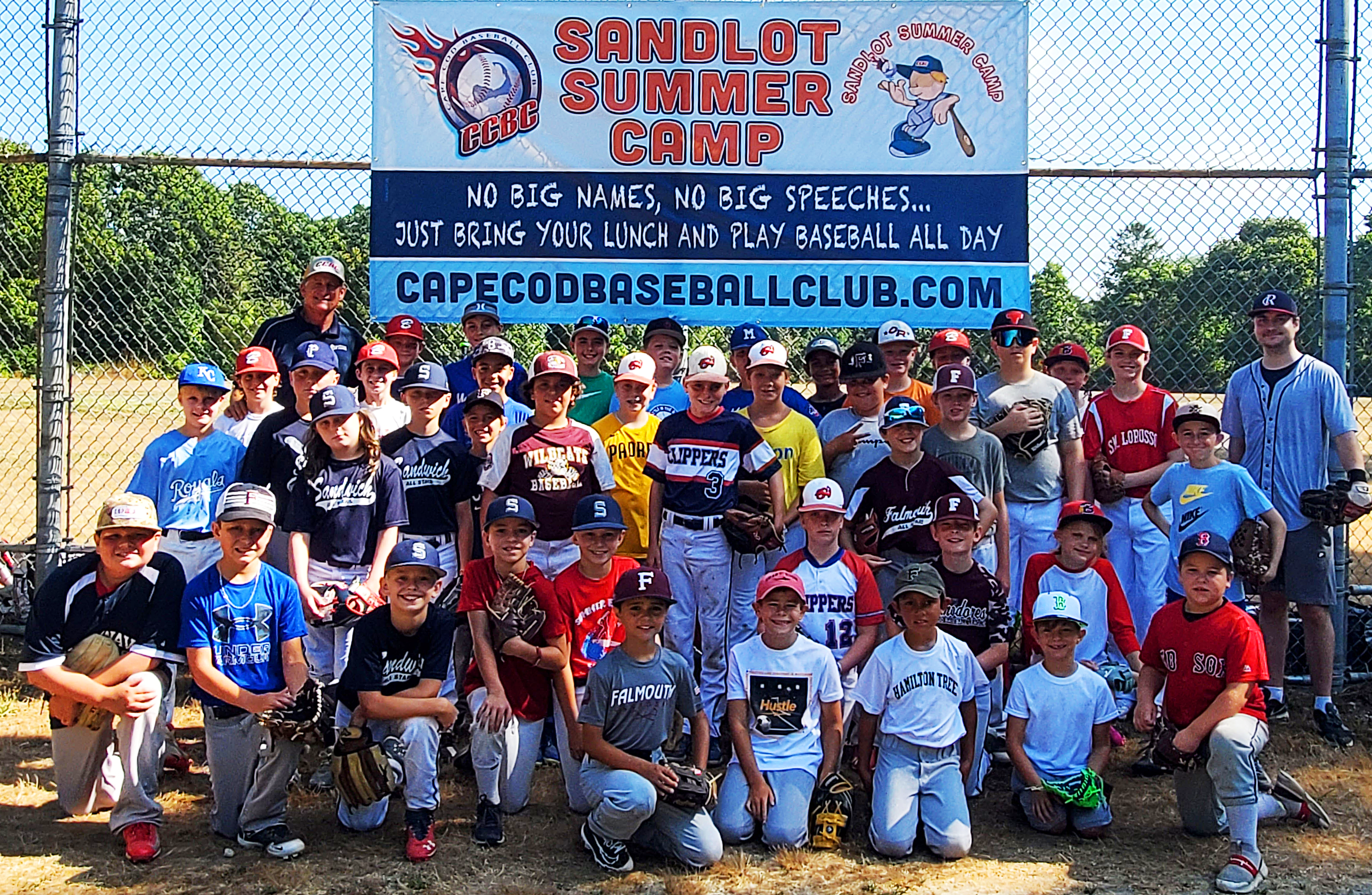Bourne Cape Cod Baseball Summer Camp Group Training